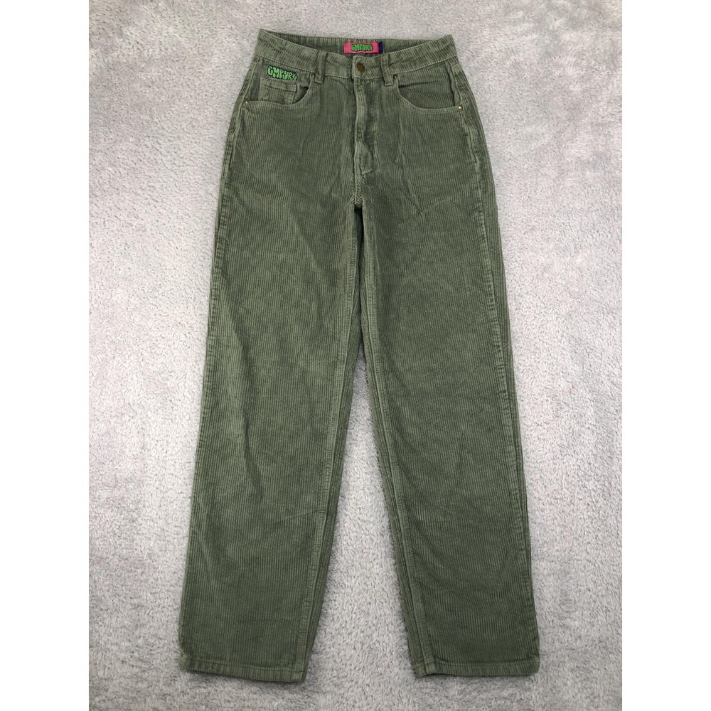 Empyre Corduroy Pants Womens 2 (26x29) Green High Rise
